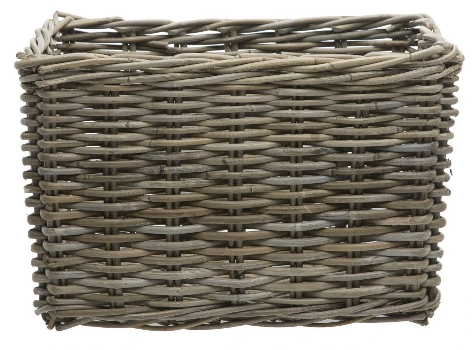 New Looxs Bicycle Basket Brisbane 23 Litres 39 X 27 Cm Rattan Grey
