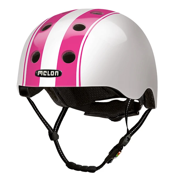 Partychimp Bicycle Helmet Urban Active Polycarbonate White/pink