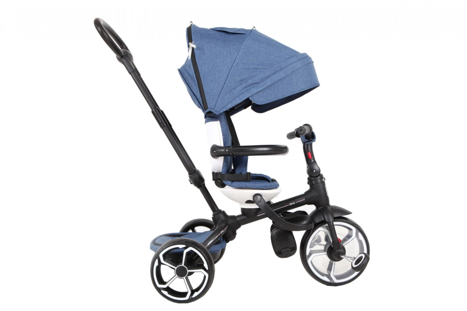QPlay Prime 4-in-1 Driewieler Junior Blue/Black - Image 3