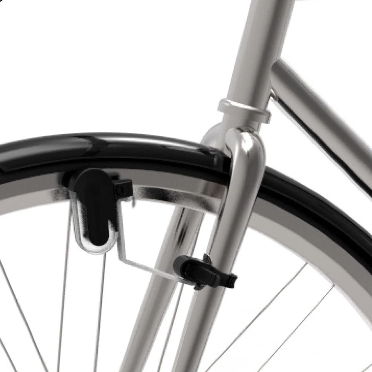 Reelight Bicycle Lighting City Supreme Constant Steel Red/white 2-piece - Image 3