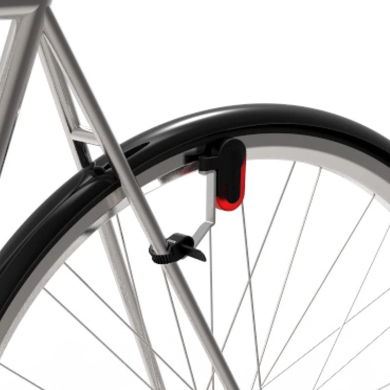 Reelight Bicycle Lighting City Supreme Constant Steel Red/white 2-piece - Image 4