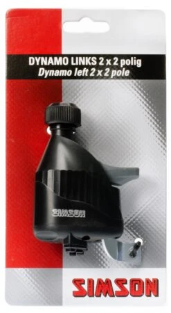 Simson Dynamo Left 2 X 2-pole 6V/3W Black -Bicycle Promotion Shop simson dynamo links 2 x 2 polig 6v 3w zwart 4 271648 1548147929