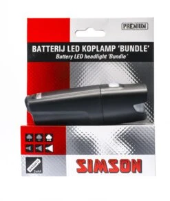 Simson Headlight Bundle Led Battery Black -Bicycle Promotion Shop simson koplamp bundle led batterij zwart 4 271221 1547814986