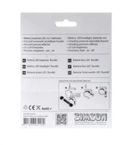 Simson Headlight Bundle Led Battery Black -Bicycle Promotion Shop simson koplamp bundle led batterij zwart 5 271221 1547814988