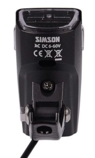 Simson Headlight Lunae-bike Led 6 Cm Front Fork 25 Lux Black - Image 4