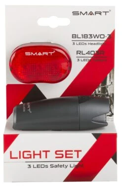 Smart LED Lamp Set Black -Bicycle Promotion Shop smart led lamp set zwart 2 36147