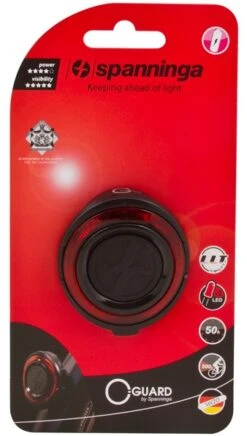 Spanninga Rear Light O-Guard Black 9 Spanninga Rear Light O-Guard Black -Bicycle Promotion Shop spanninga achterlicht o guard 5 170374