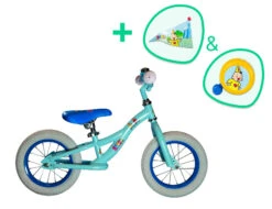 Studio 100 Bumba Loopfiets Met Vlag & Bel 12 Inch Junior Light Blue