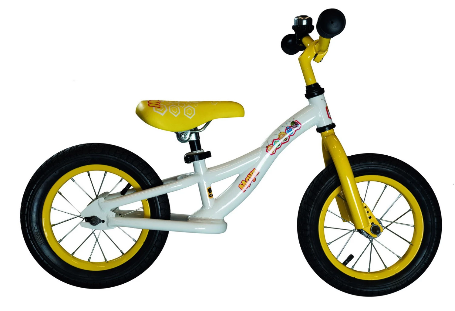 Studio 100 Loopfiets Maya De Bij 12 Inch Junior White/Yellow