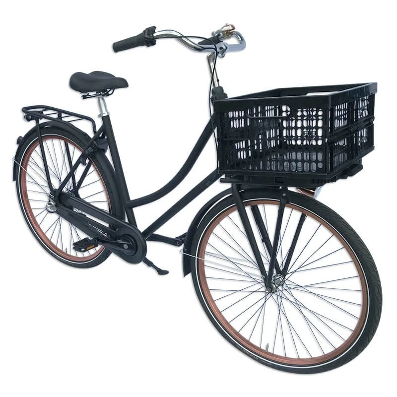 Plates 4 Bikes Bike Crate Foldable 32 Litres Black 2-piece 2 Plates 4 Bikes Bike Crate Foldable 32 Litres Black 2-piece - Image 2