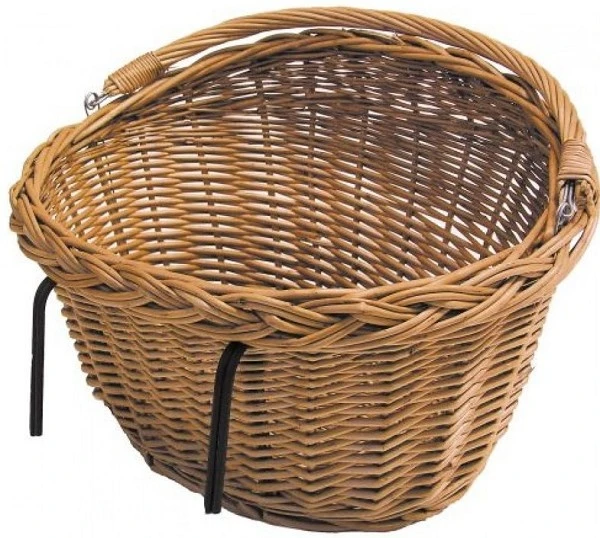 Falkx Bicycle Basket 33 Liters Rattan Brown 1 Falkx Bicycle Basket 33 Liters Rattan Brown