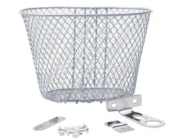 KGS Children's Bicycle Basket 26 X 18 Cm Silver