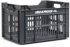 Urban Proof Bicycle Crate Recycled 30 Liter Polypropylene Ash Gray
