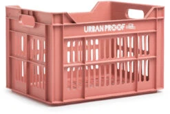 Urban Proof Bicycle Crate Recycled 30 Liter Polypropylene Old Pink