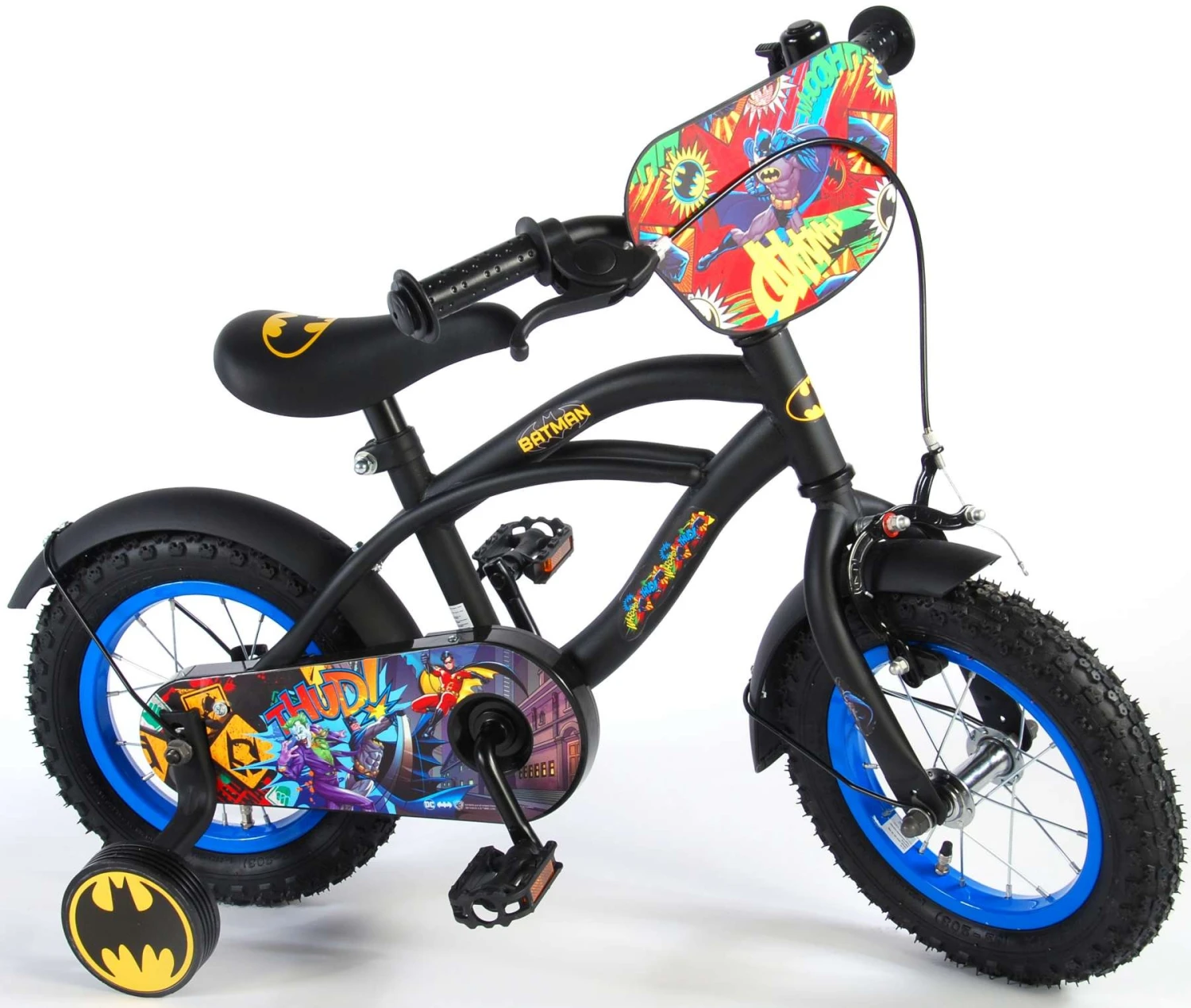 Volare Batman 12 Inch Boys Coaster Brake Black - Image 2