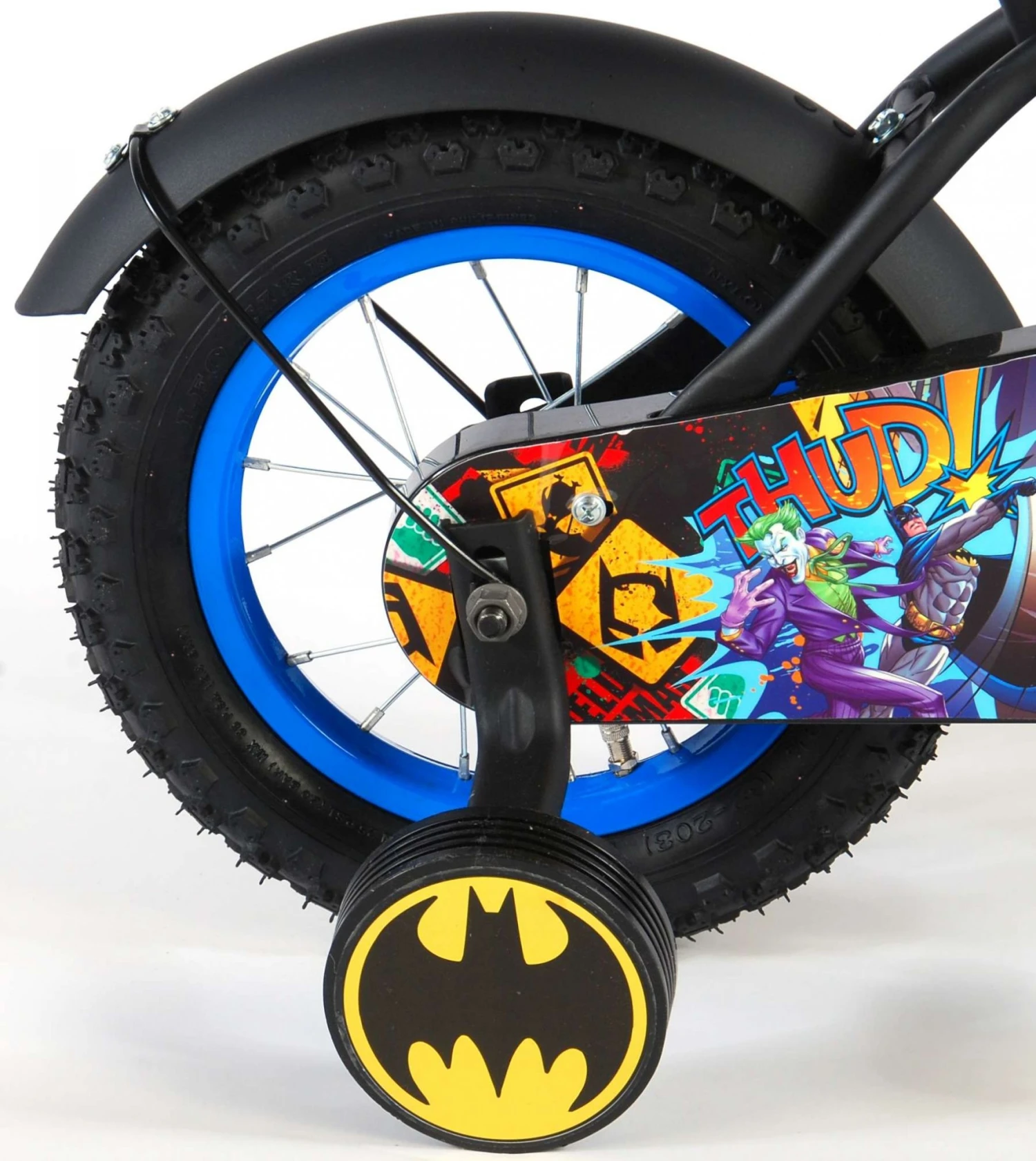 Volare Batman 12 Inch Boys Coaster Brake Black - Image 5