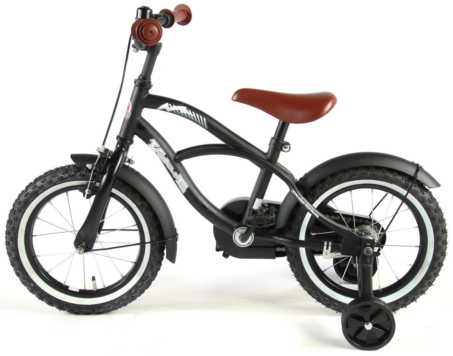 Volare Black Cruiser 14 Inch 25 Cm Boys Coaster Brake Matte Black - Image 4