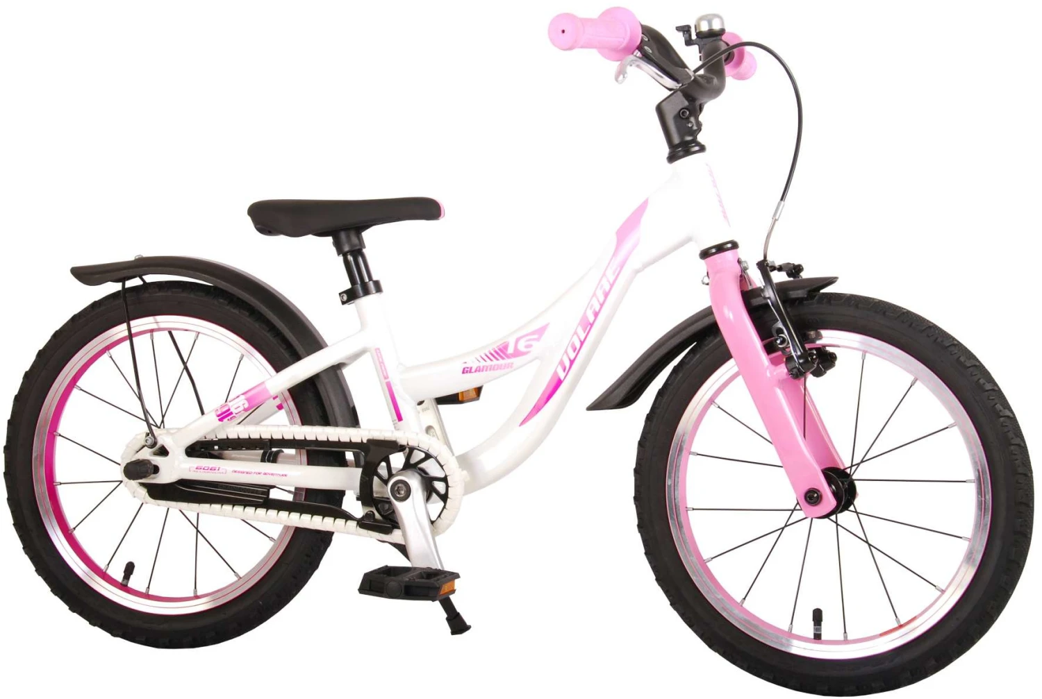 Volare Glamour 16 Inch 25,4 Cm Girls Coaster Brake White/Pink 1 Volare Glamour 16 Inch 25,4 Cm Girls Coaster Brake White/Pink