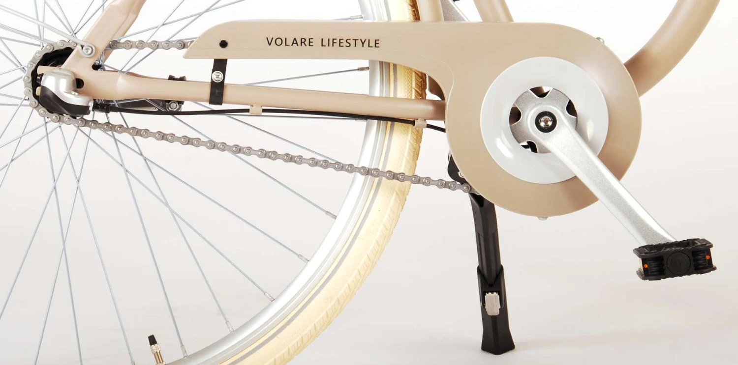 Volare Lifestyle 28 Inch Women 3SP Coaster Brake Beige 4 Volare Lifestyle 28 Inch Women 3SP Coaster Brake Beige - Image 4