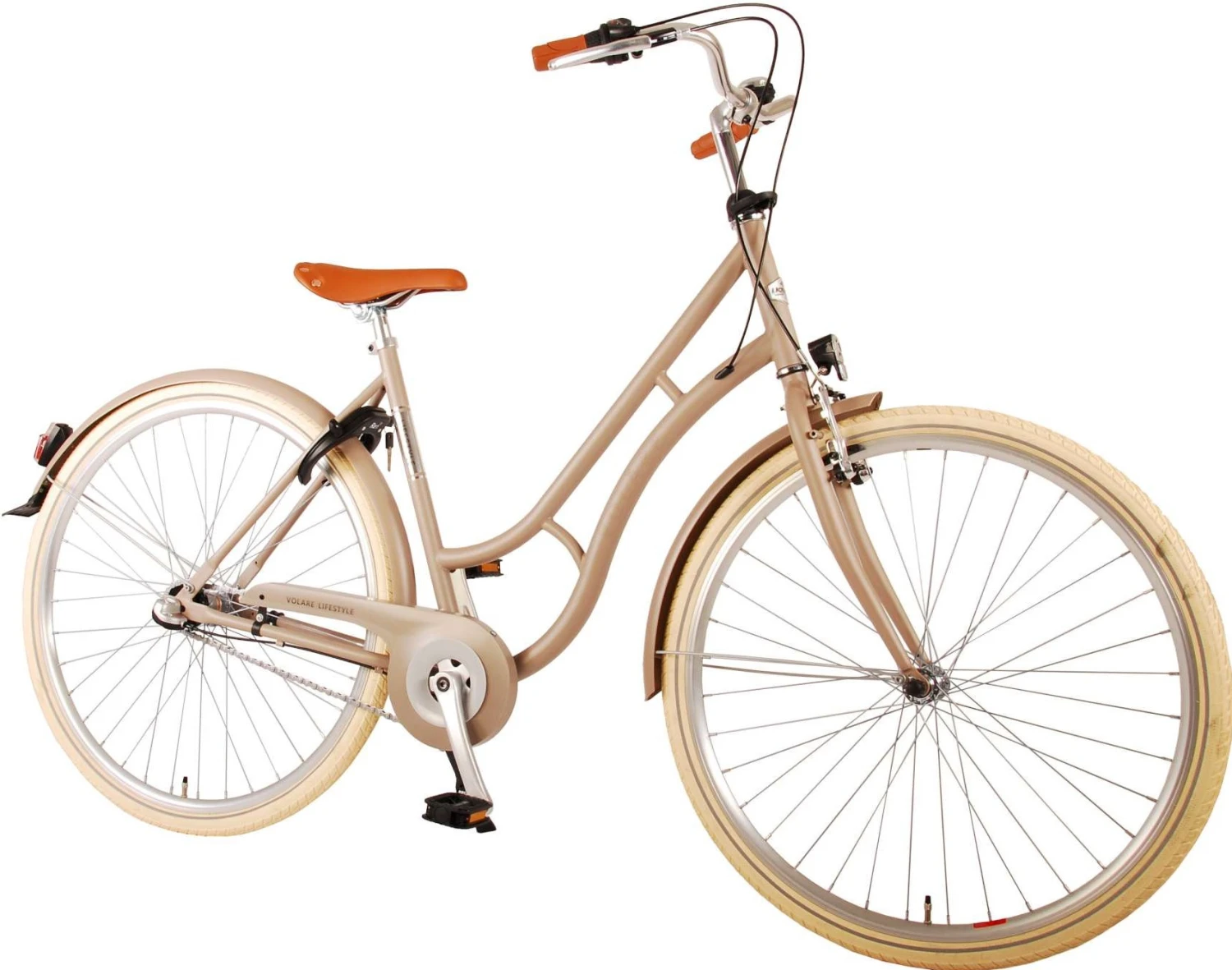 Volare Lifestyle 28 Inch Women 3SP Coaster Brake Beige 1 Volare Lifestyle 28 Inch Women 3SP Coaster Brake Beige