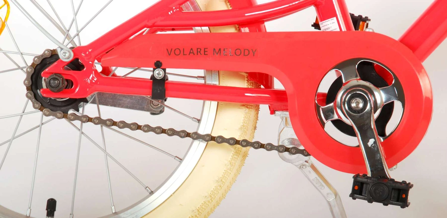 Volare Melody 16 Inch 26 Cm Girls Coaster Brake Red - Image 8