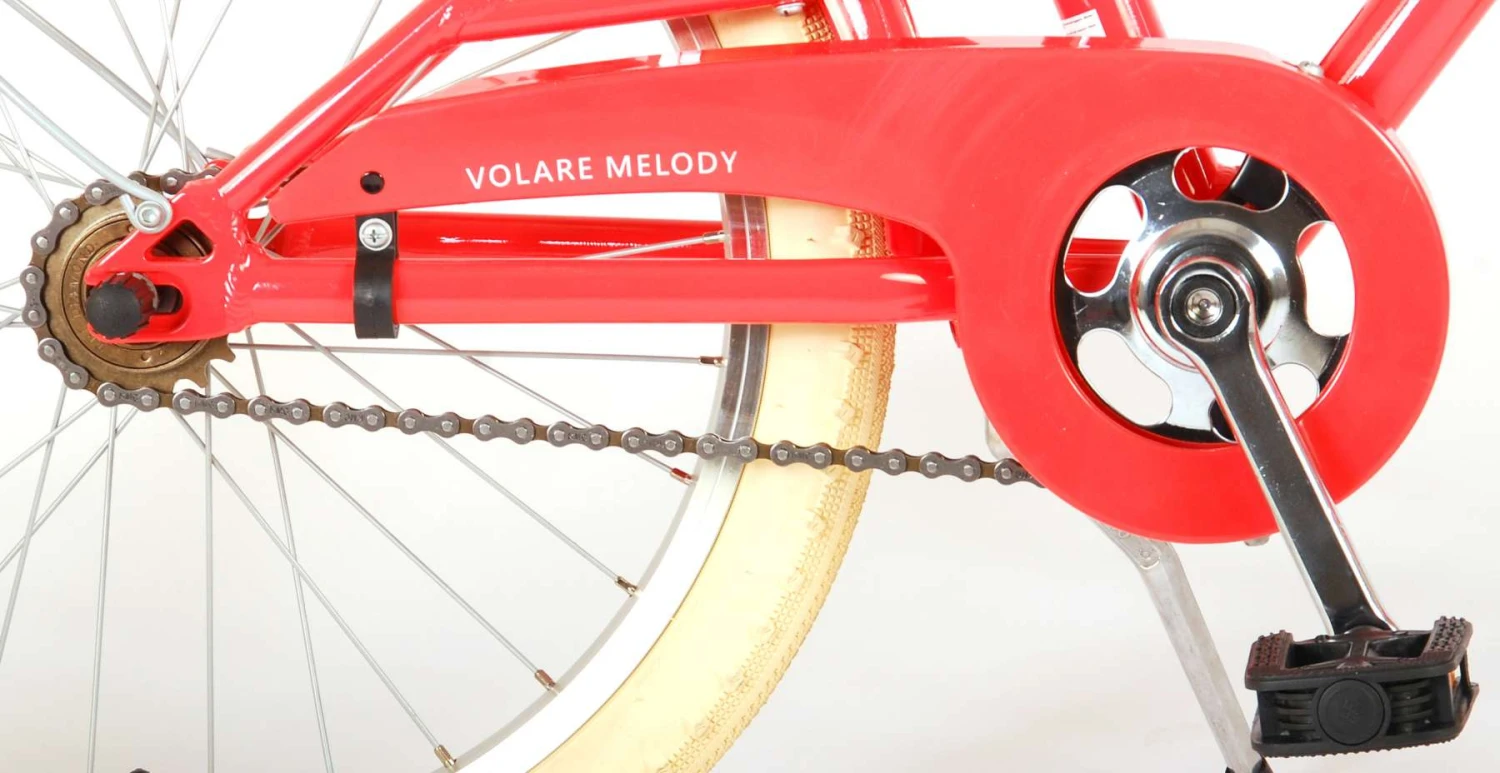 Volare Melody 20 Inch 30 Cm Girls Rim Brakes Red - Image 9