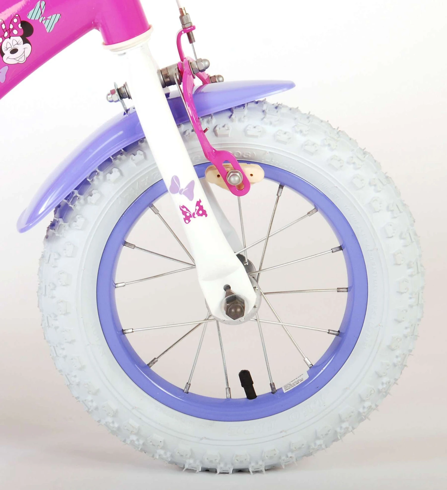 Volare Minnie Cutest Ever! 12 Inch 23 Cm Girls Coaster Brake Pink/Purple - Image 6