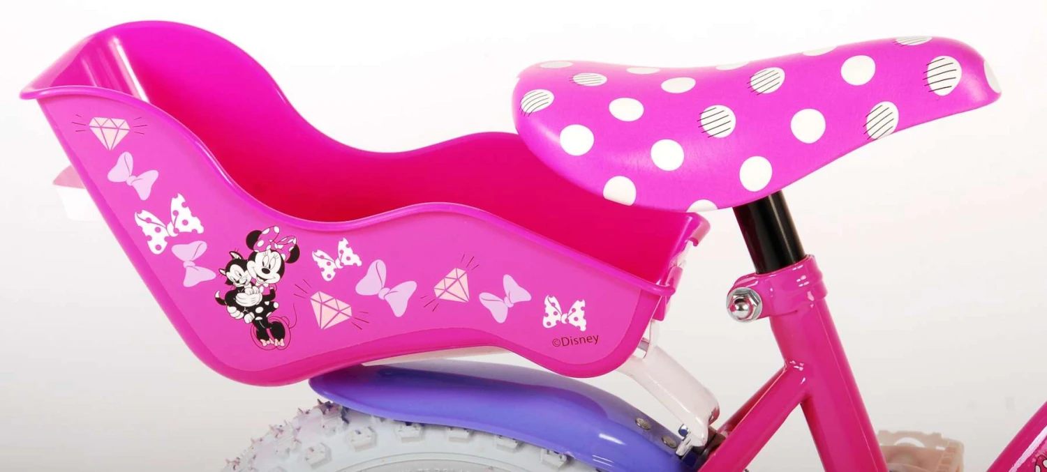 Volare Minnie Cutest Ever! 12 Inch 23 Cm Girls Coaster Brake Pink/Purple - Image 9