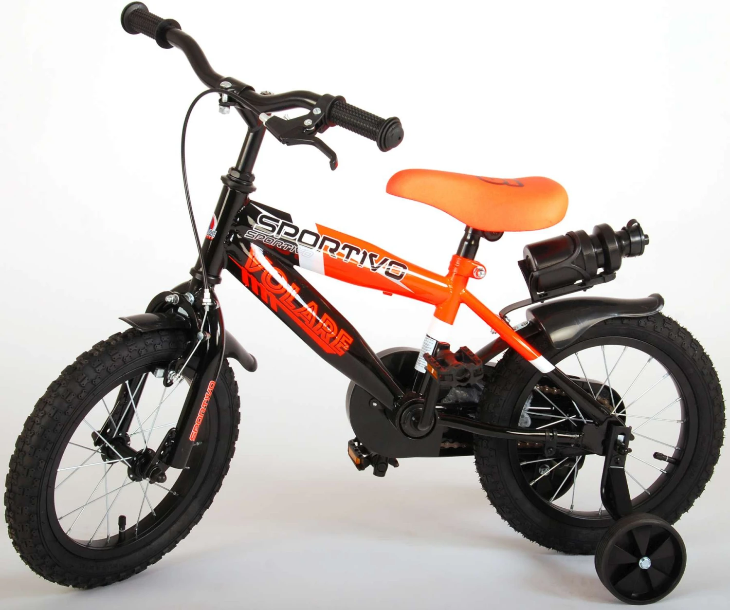 Volare Sportivo 14 Inch Boys Coaster Brake Orange/Black 2 Volare Sportivo 14 Inch Boys Coaster Brake Orange/Black - Image 2