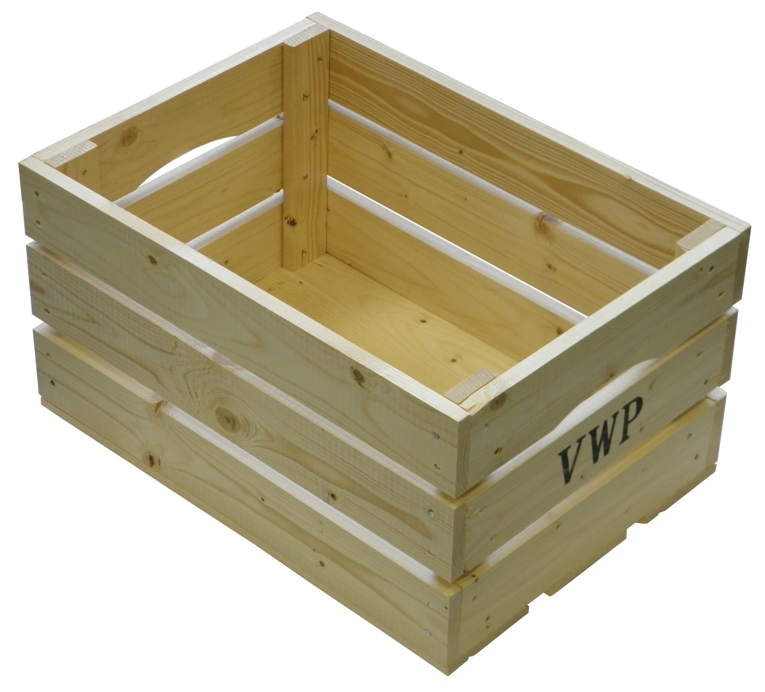 VWP Bicycle Crate Wood Natural 40 Litres 3 VWP Bicycle Crate Wood Natural 40 Litres - Image 3